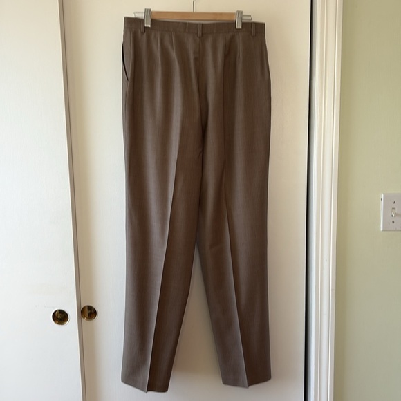 Zanella x Loro Piana Wool Straight Leg Pants 12 - Picture 5 of 9